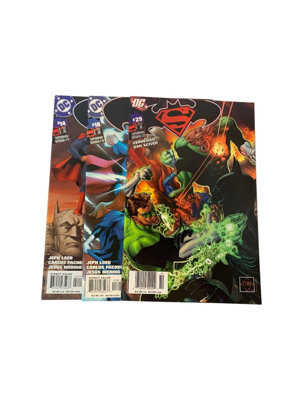 Superman Batman 14 18 29 DC Comics Lot Jeph Loeb Pacheco 2005 2006 VF